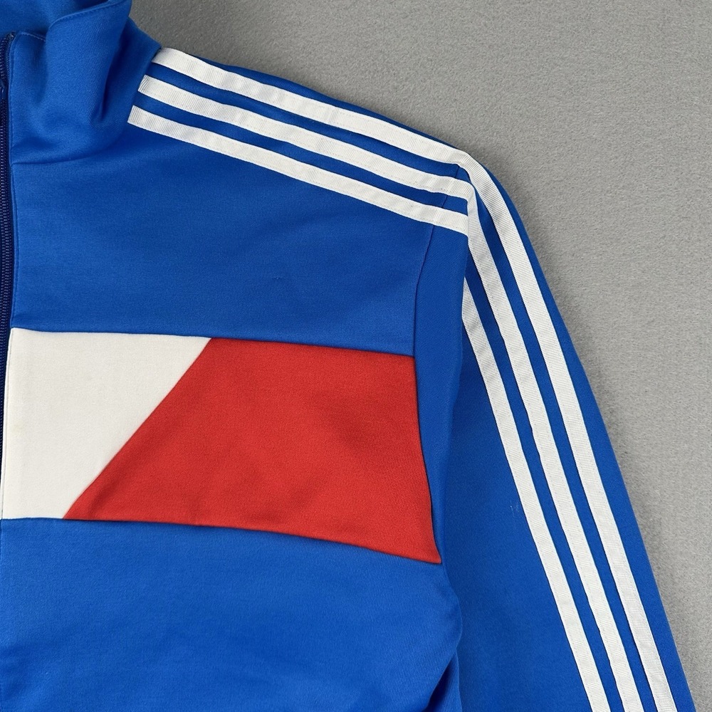 Vintage Y2K Adidas Italy Full Zip Jacket XL World Cup Warm Up Soccer Italia - Picture 4 of 16